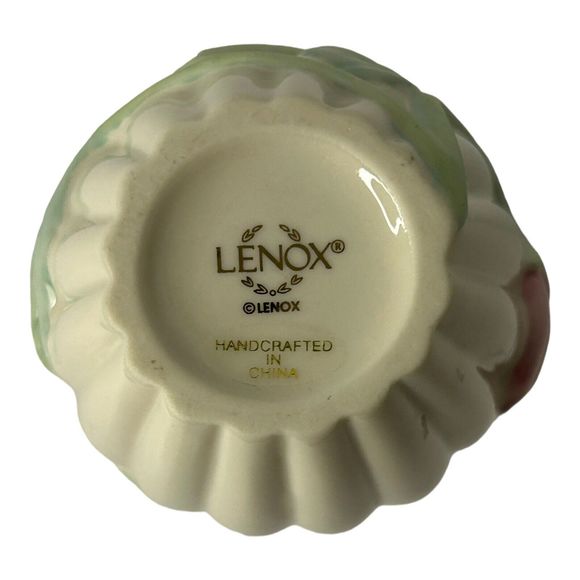 Lenox Sentimental Rose Bud Vase Hand Painted Ivory Fine China 5.75" 24k Gold Rim - Picture 10 of 10